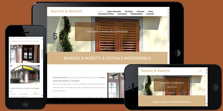 Nuovo sito web Baronti e Moretti Pistoia e Montemurlo